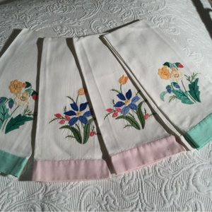 Set of vintage tea towels